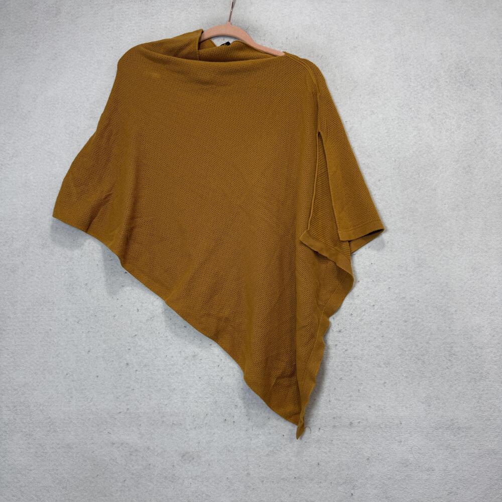 Quince Scarf Womens One Size Yellow Lightweight Cotton Cashmere Knit Wrap
